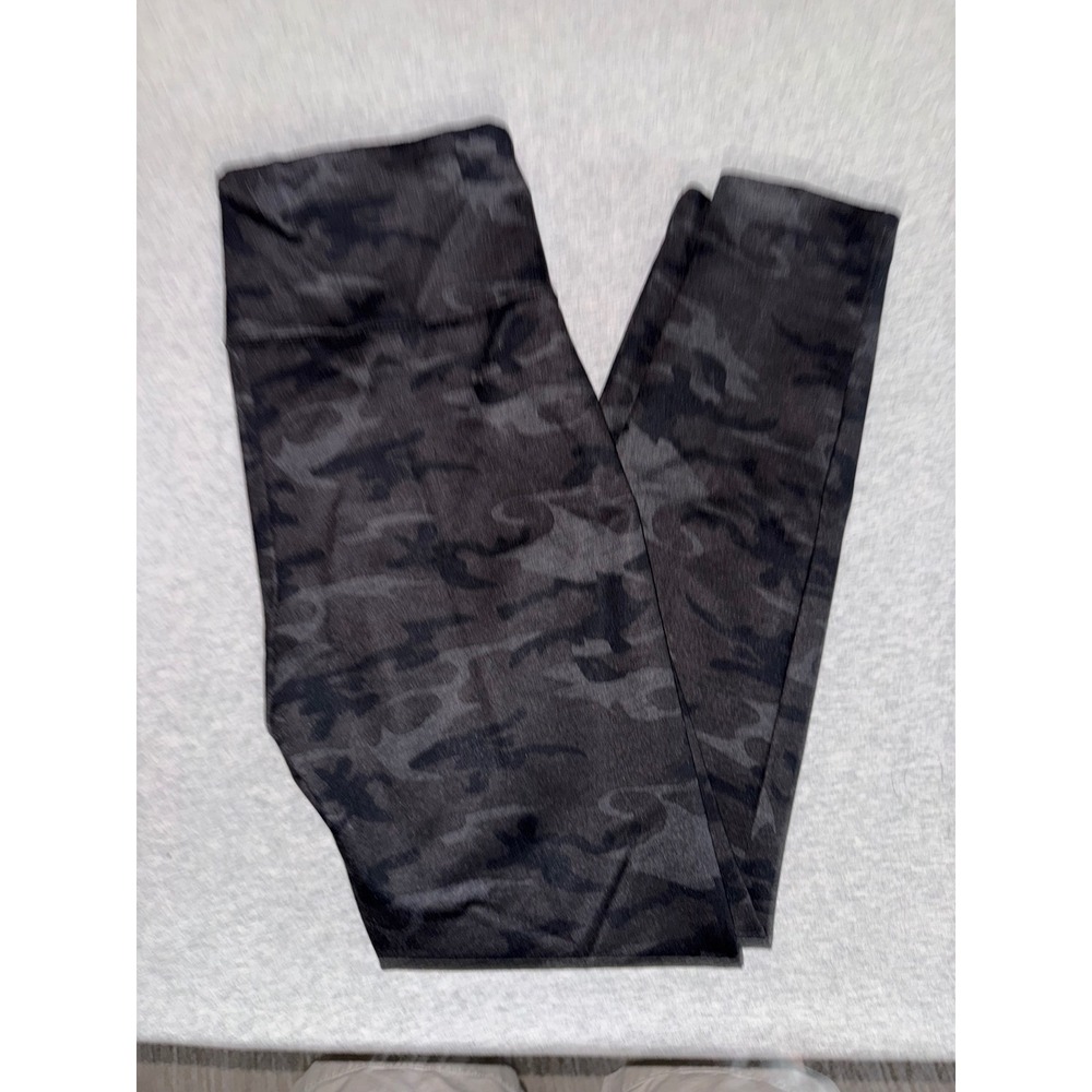Nicole Miller New York Womens Black Gray Camo Leggings Size Medium Athleisure